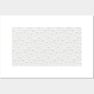 Subtle classic retro pattern - white speech bubbles Posters and Art